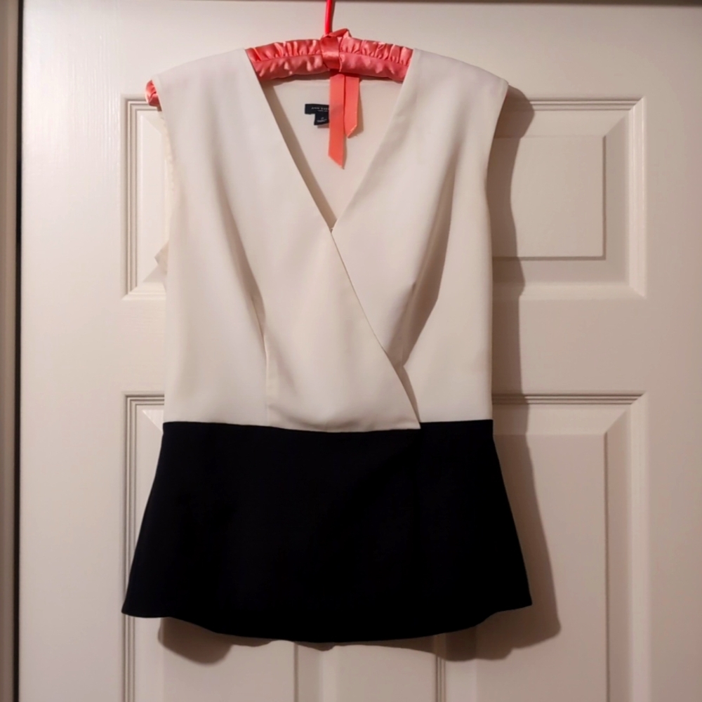 Ann Taylor Wrap Crepe Shell